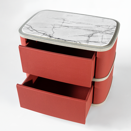 Thanos Designs Bedside Table Open Drawer