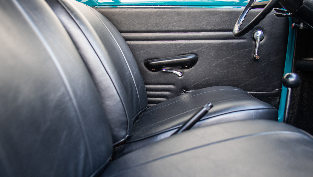 Fiat Abarth 850 Classic Front Seat and Door Close Up