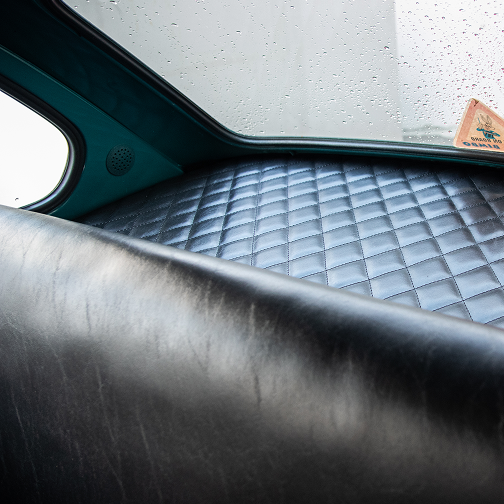 Fiat Abarth 850 Classic Back Seat Detail