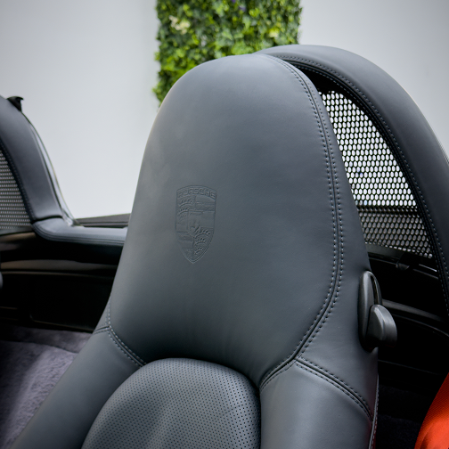 Thanos Designs Porsche Boxter Driver Seat Close Up