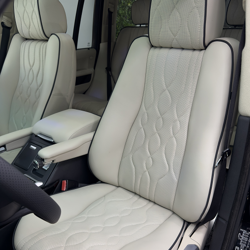 Thanos Designs Range Rover Front Seat Close Up