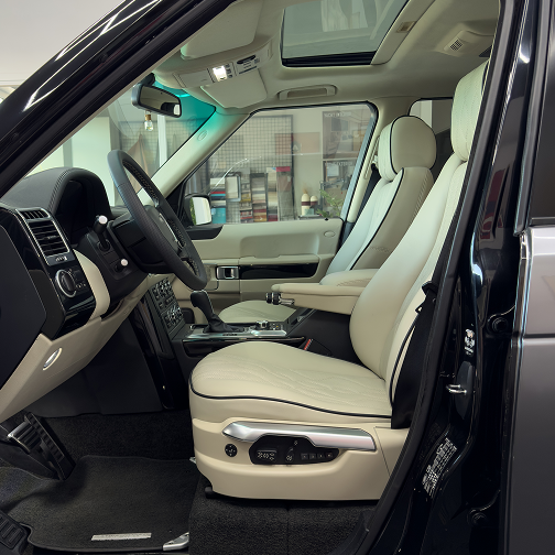 Thanos Designs Range Rover Front Seat Side View