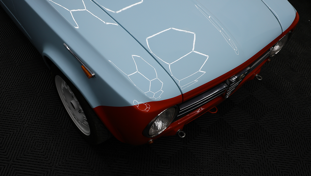 Thanos Designs Alfa Romeo Giulia Super 1600 Hood Close Up