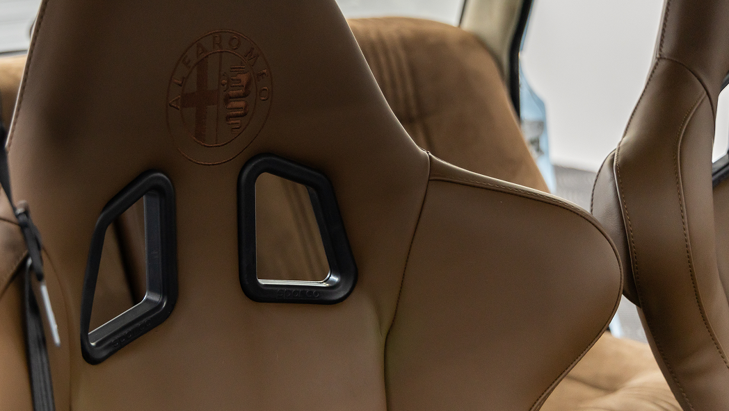 Thanos Designs Alfa Romeo Giulia Seat Logo Detail
