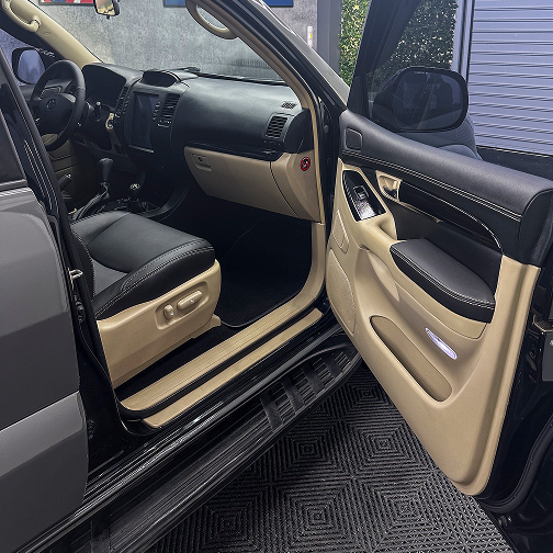Thanos Designs Toyota Land Cruiser Front Seat Close Up