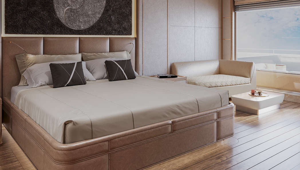 Thanos Designs Private Yacht Inside Bedroom Close Up